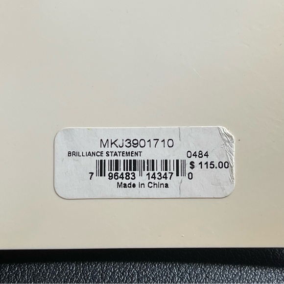 Michael Kors GOLD BRILLIANCE STATEMENT Pave' Hoop Earrings ORIGINALLY $115 - Picture 9 of 9